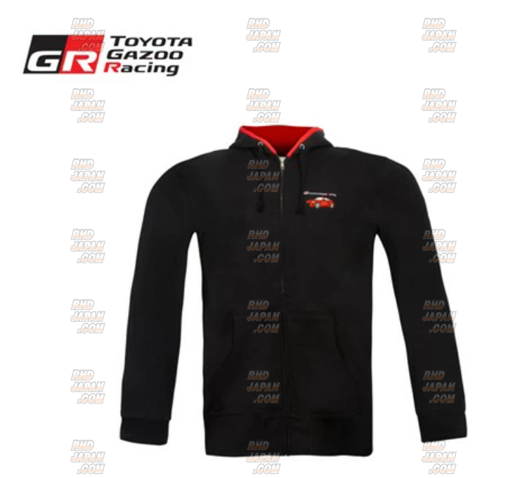 DENSO GRスポーツロゴ フルジップジャケット TOYOTA デカロゴ XL Toyota Gazoo Racing TGR Collection Zip Hoodie GR86 XL - RHDJapan